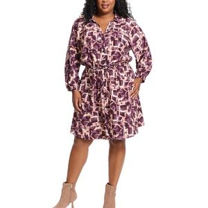 Suite 7 purple shirt dress